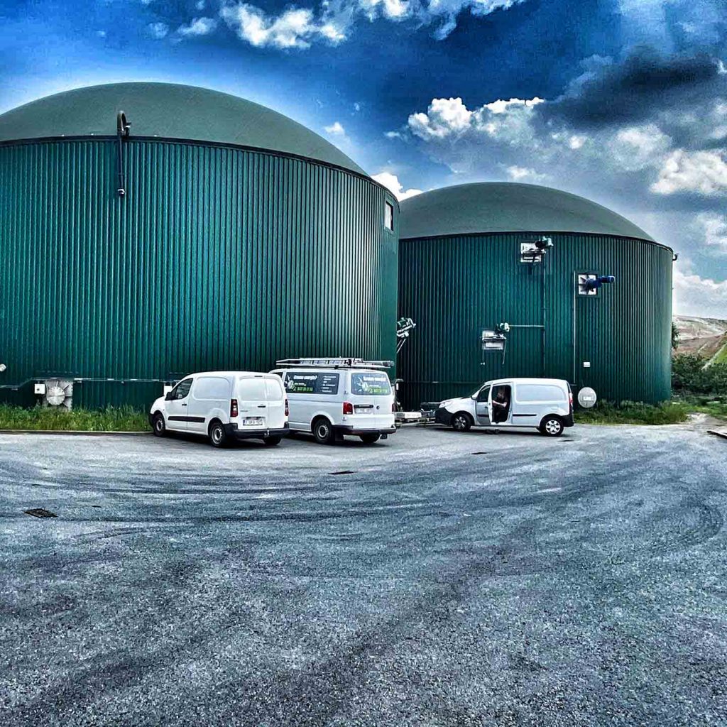 opslag biogas
